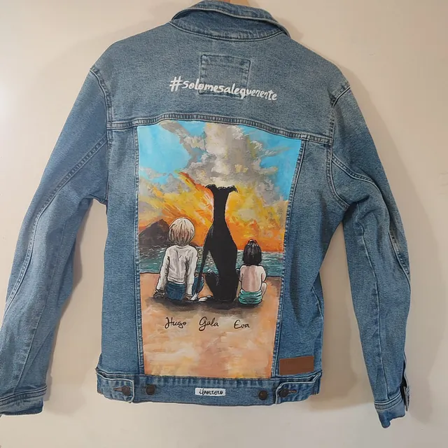 chaqueta personalizada iborrero custom denim jacket regalos personalizados originales