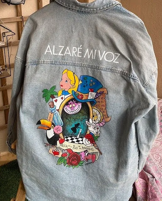 chaqueta personalizada iborrero custom denim jacket regalos personalizados originales disney