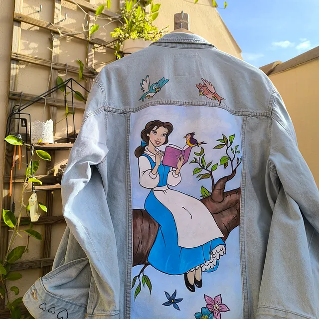 chaqueta personalizada iborrero custom denim jacket regalos personalizados originales disney